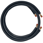 Ductless Lineset, 1/4" x 1/2" x 25', 3/8, Black Standard